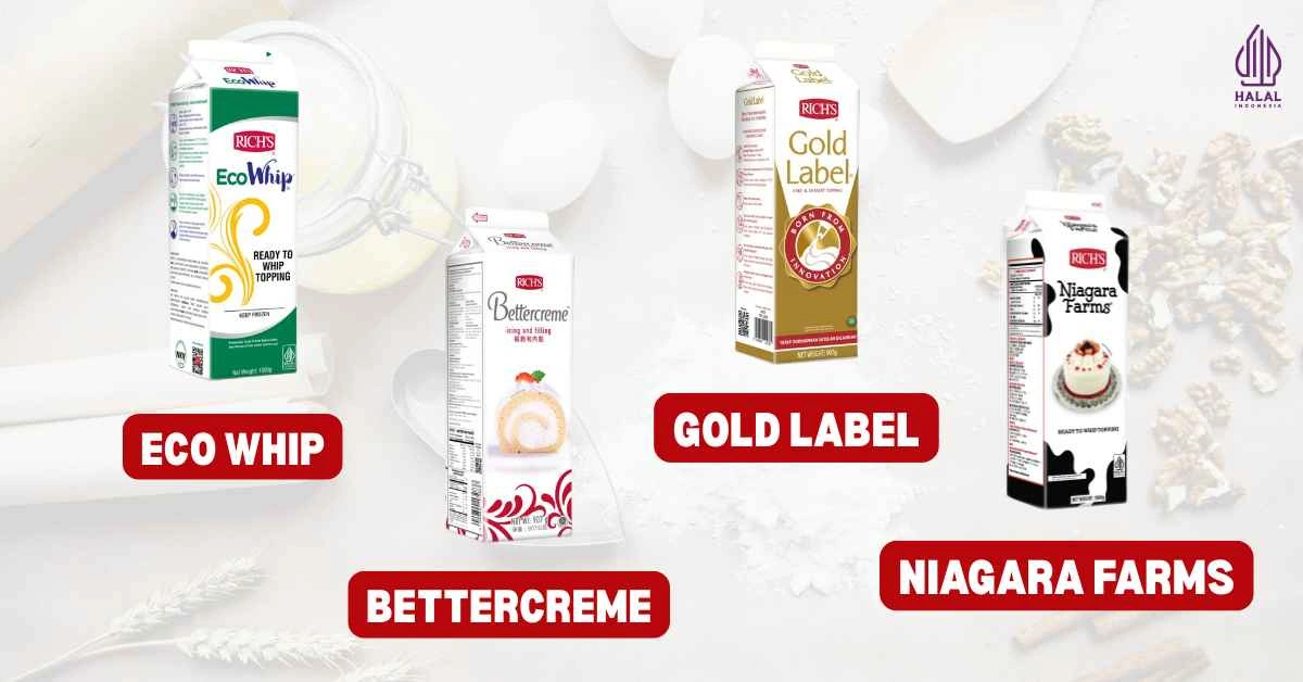 pilihan krim dari Rich's untuk kreasi bakery dan pastry anda yang semakin digemari