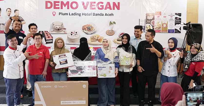 Pemenang hadiah Richs New Trend Vegan Demo Banda Aceh