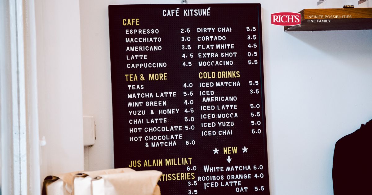 Desain Menu Makanan Cafe