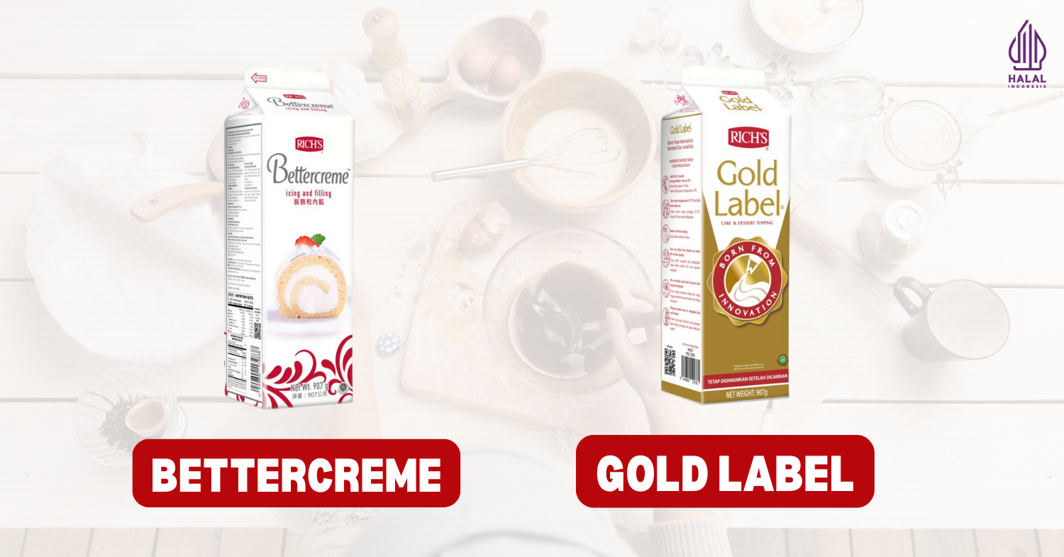Rich’s Bettercreme dan Rich’s Gold Label